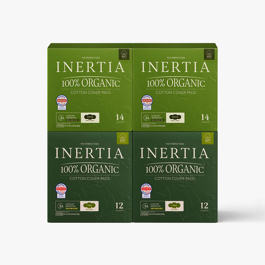 INERTIA 100% Organic Cotton Pads - The Perfection