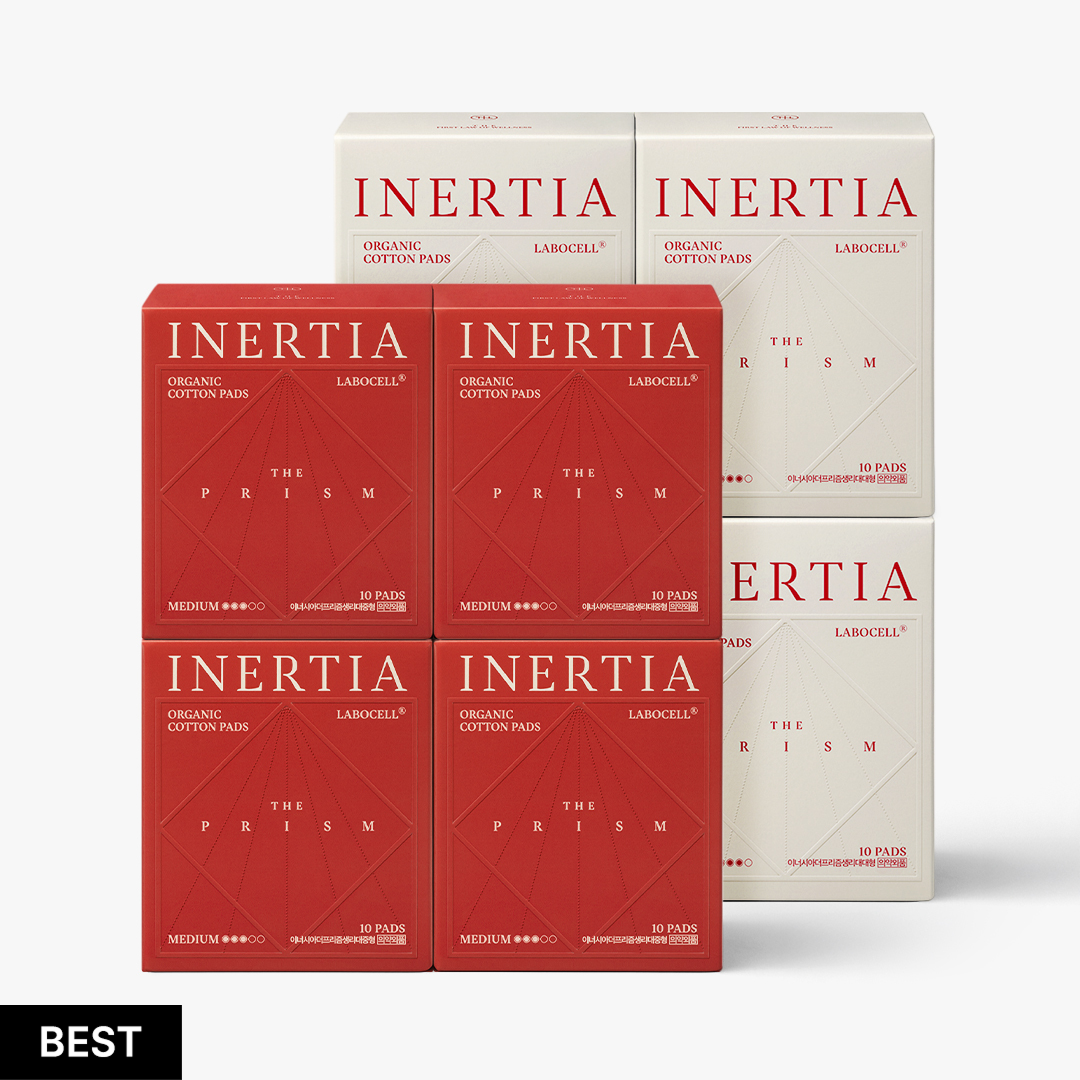 8PACK SET] INERTIA Organic Labocell™ Premium Period Pads - PRISM