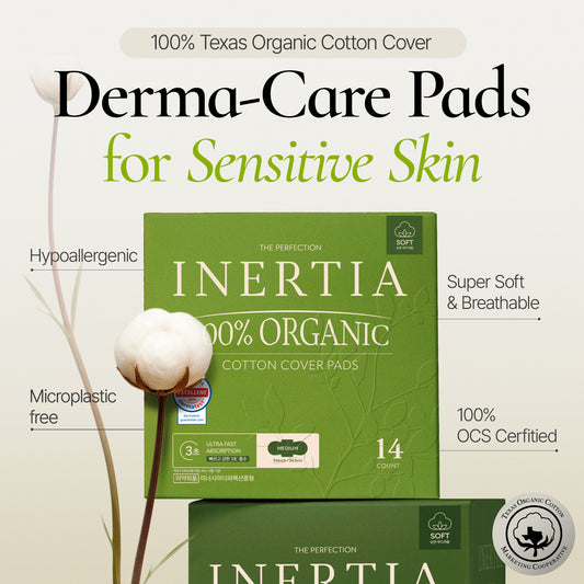 INERTIA 100% Organic Cotton Pads - The Perfection