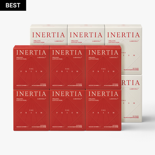 [12PACK SET] INERTIA Organic Labocell™ Premium Period Pads - PRISM