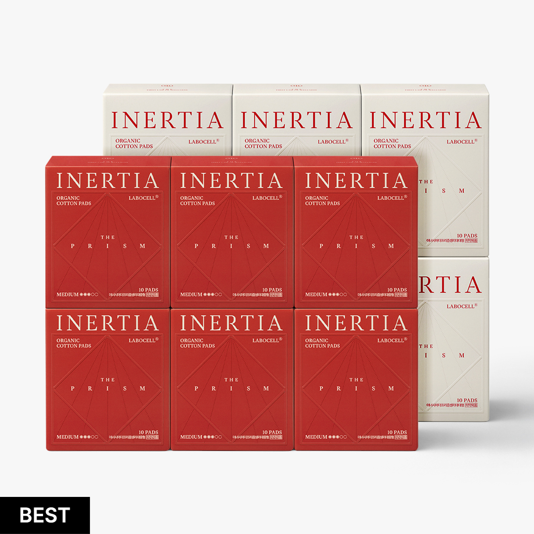 [12PACK SET] INERTIA Organic Labocell™ Premium Period Pads - PRISM