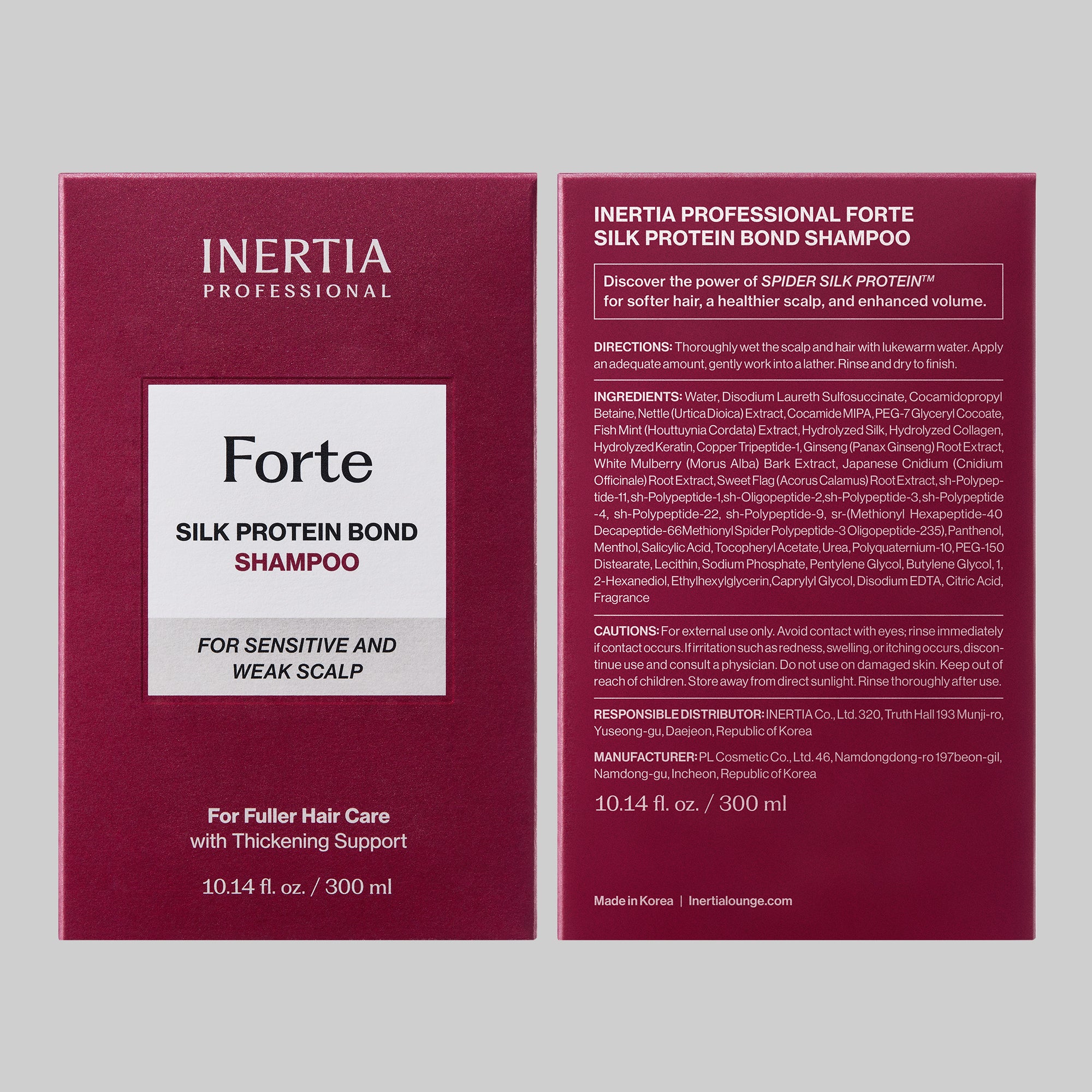 INERTIA Professional Forte Silk Protein Peptide Shampoo