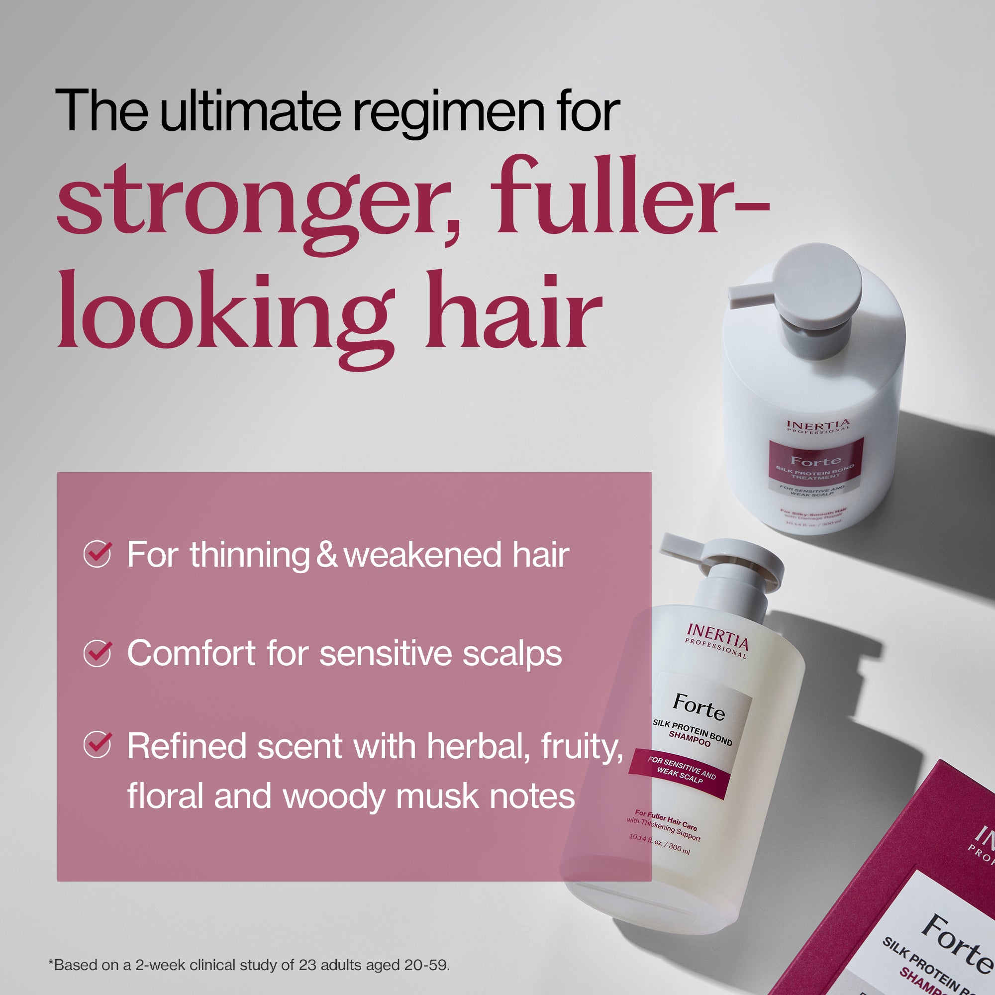 INERTIA Professional Forte Silk Protein Peptide Shampoo