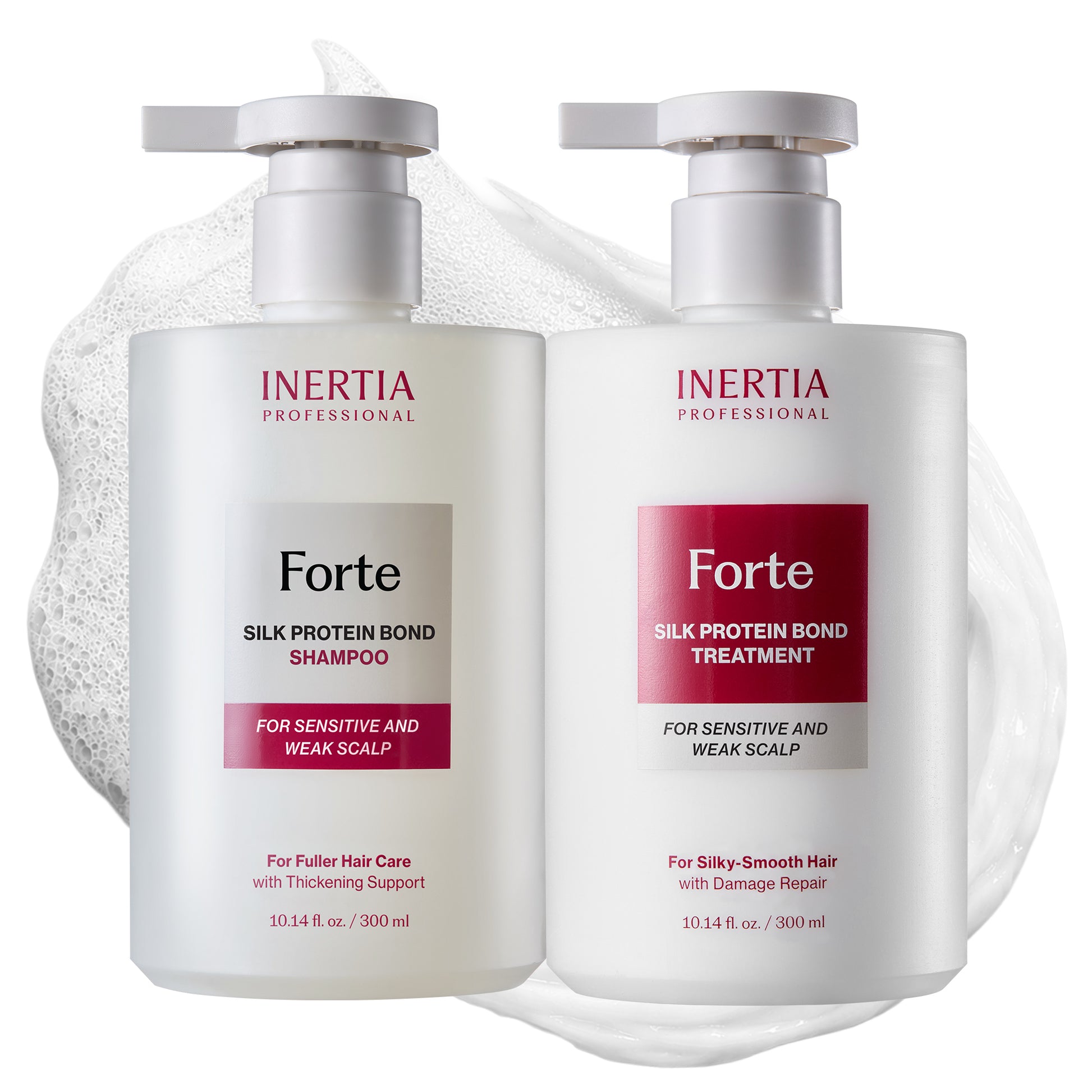 INERTIA Professional Forte Silk Protein Peptide Hair Care Duo