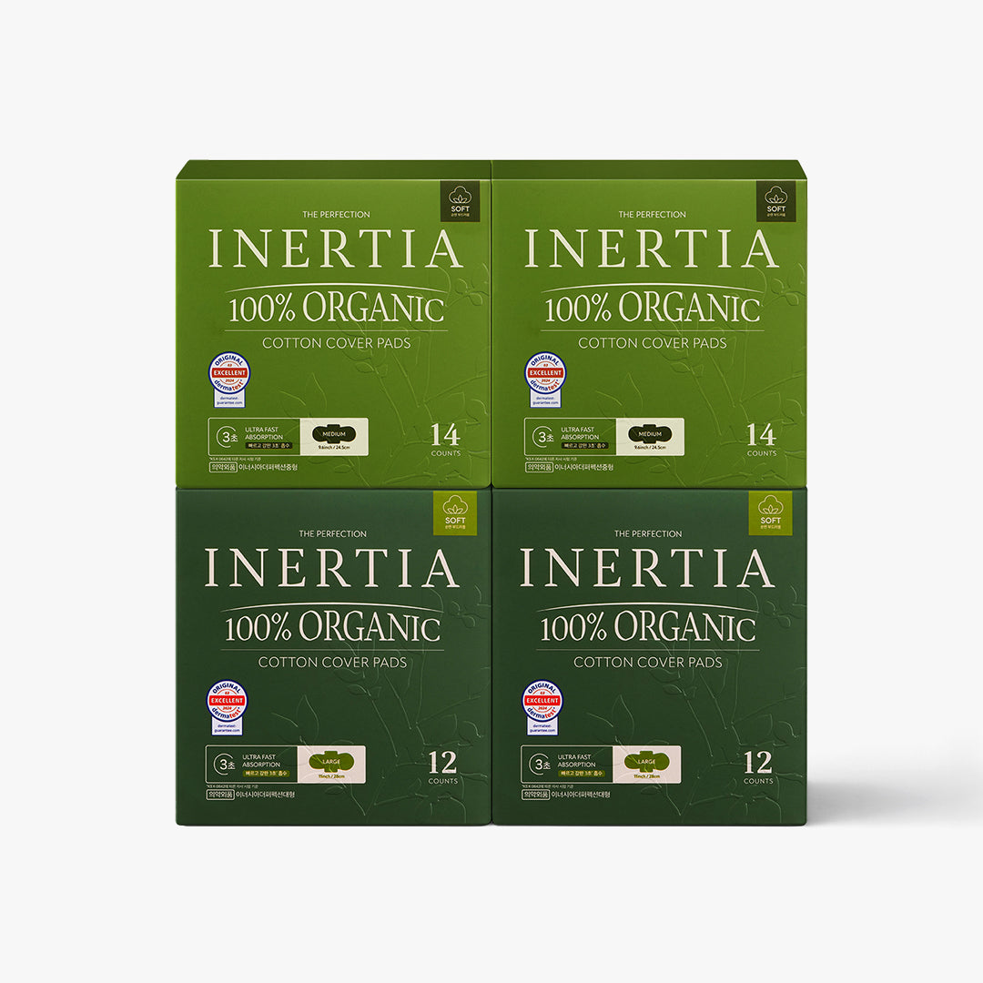 INERTIA 100% Organic Cotton Pads - The Perfection 