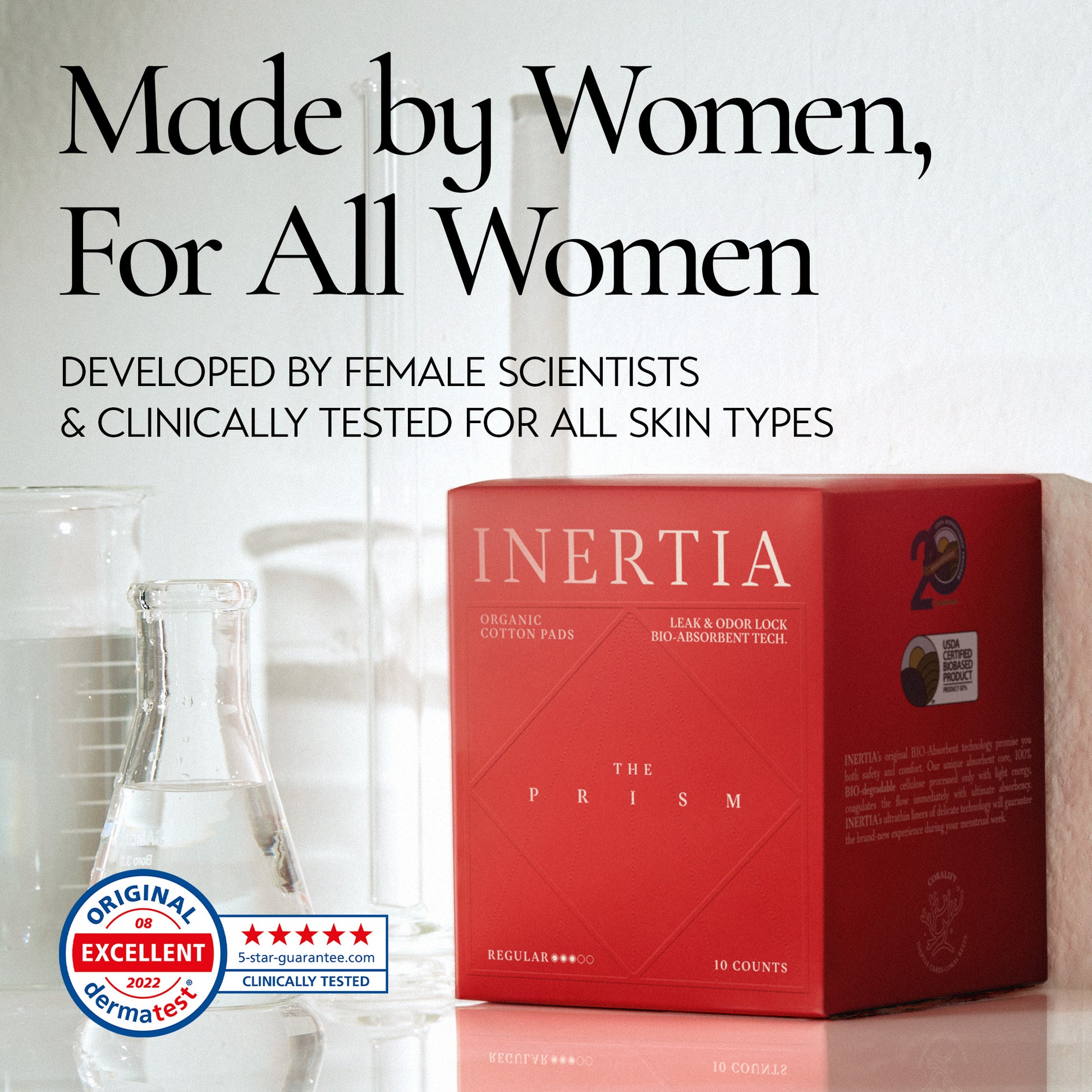INERTIA Organic Labocell™ Premium Period Pads - PRISM